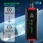 Level 2 EV Charger 32A, 240V, Smart Home 20FT Flex Hardwire Charging Station and Cable (NEMA 14-50plug),  Indoor/Outdoor J1772 Fast Portable Electric Car Charger - Image 3