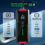 Level 2 EV Charger 32A, 240V, Smart Home 20FT Flex Hardwire Charging Station and Cable (NEMA 14-50plug),  Indoor/Outdoor J1772 Fast Portable Electric Car Charger - Image 8