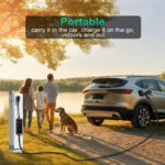 Level 2 EV Charger 32A, 240V, Smart Home 20FT Flex Hardwire Charging Station and Cable (NEMA 14-50plug),  Indoor/Outdoor J1772 Fast Portable Electric Car Charger - Image 4