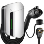 Level 2 EV Charger 48A, 240V, 11.5kW Smart Home 20FT Flex Hardwire Charging Station and Cable (NEMA 14-50 Outlet),  Indoor/Outdoor J1772 Fast Wall Electric Car Charger