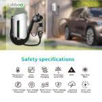 Level 2 EV Charger 48A, 240V, 11.5kW Smart Home 20FT Flex Hardwire Charging Station and Cable (NEMA 14-50 Outlet),  Indoor/Outdoor J1772 Fast Wall Electric Car Charger - Image 5